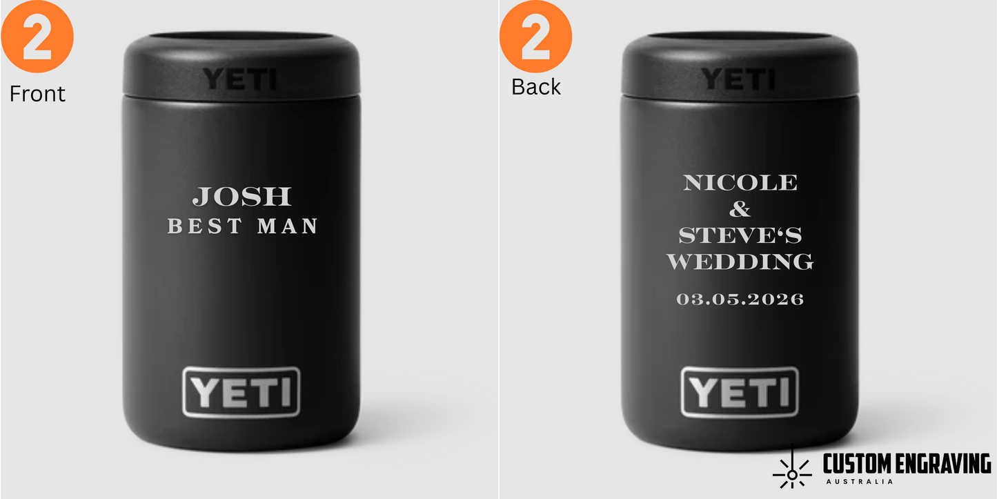 YETI Wedding Stubby Cooler - Groom