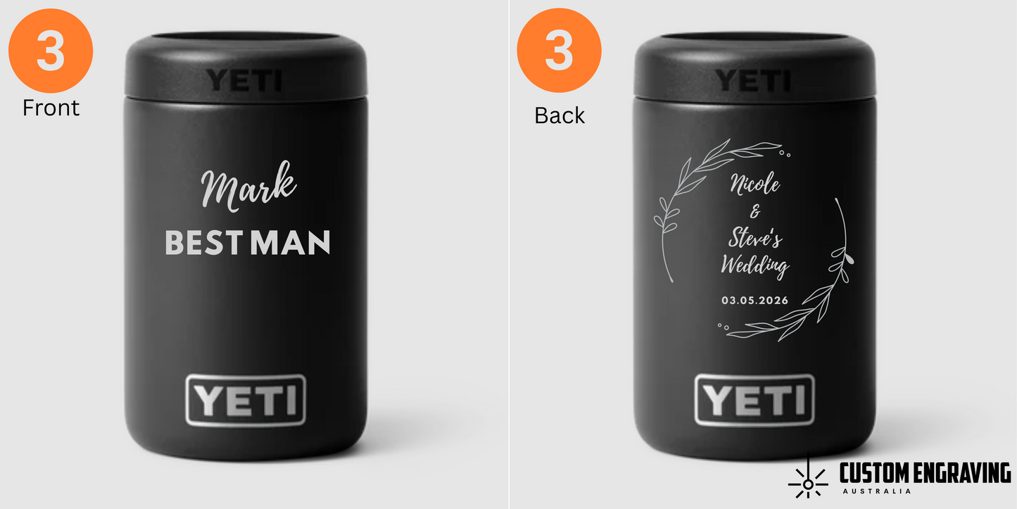 YETI Wedding Stubby Cooler - Groom