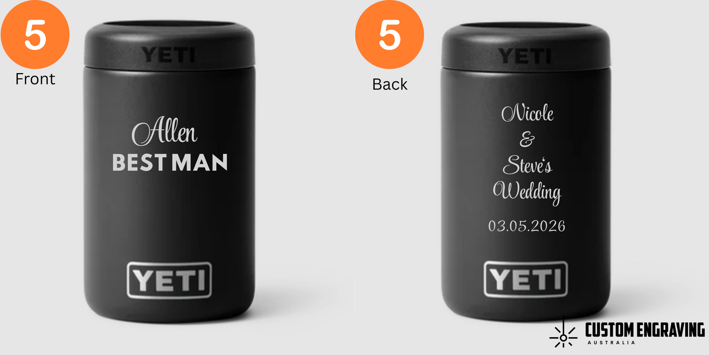 YETI Wedding Stubby Cooler - Groom