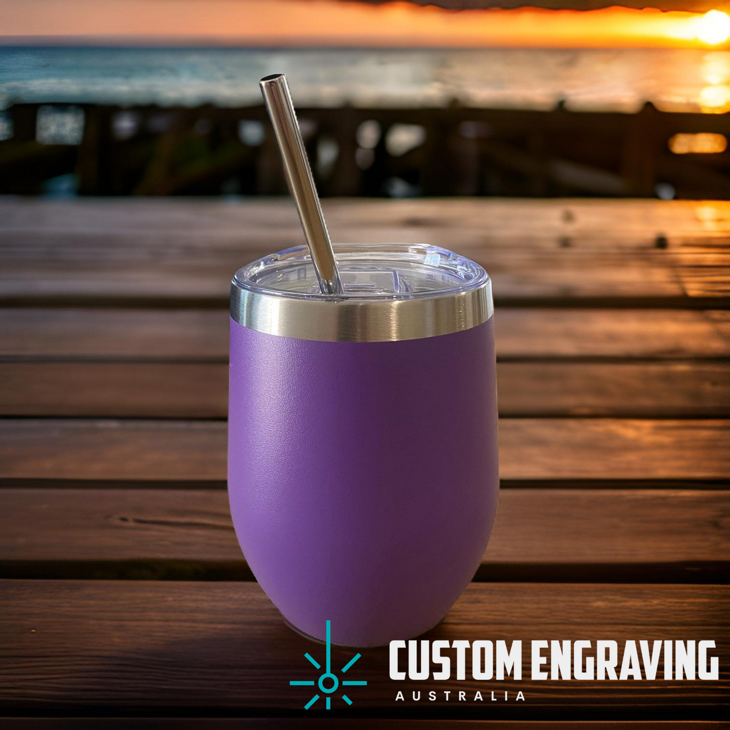 Wine Tumbler - Wine/Drinks - Personalised - 354ml (12oz)