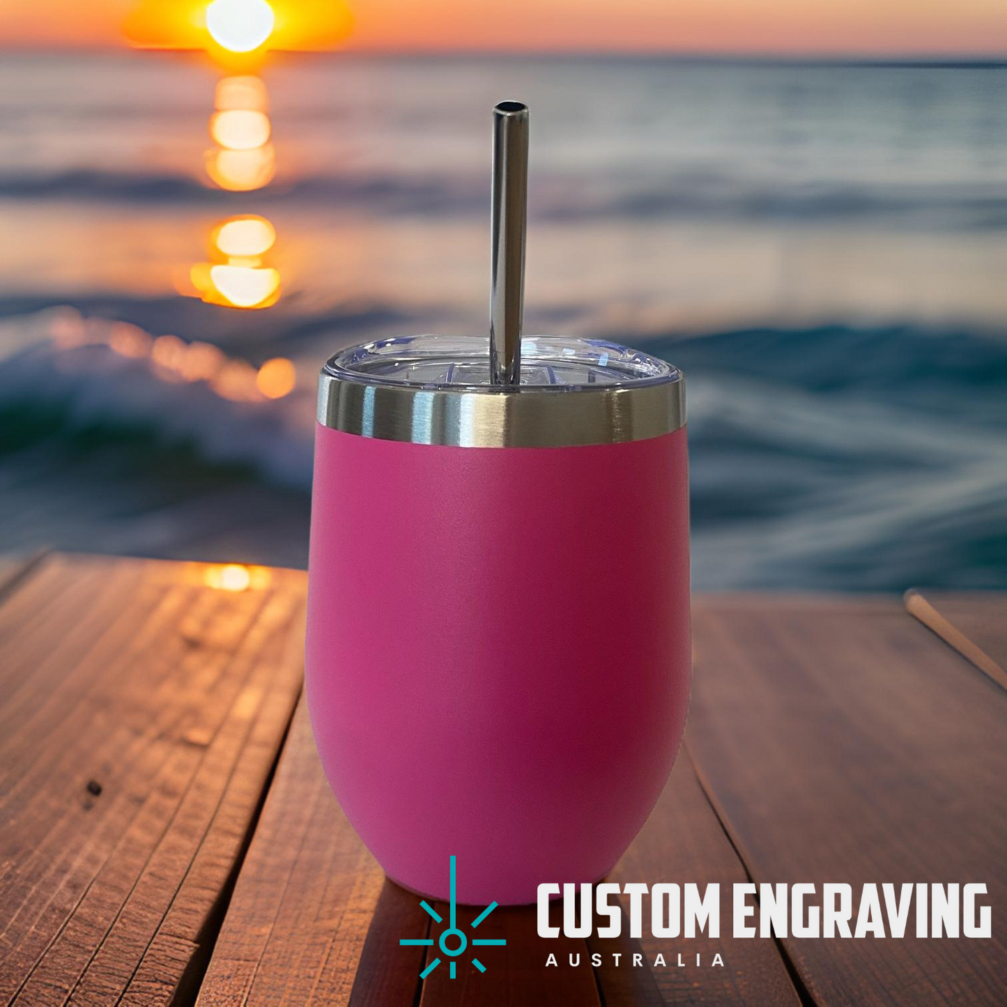 Wine Tumbler - Wine/Drinks - Personalised - 354ml (12oz)