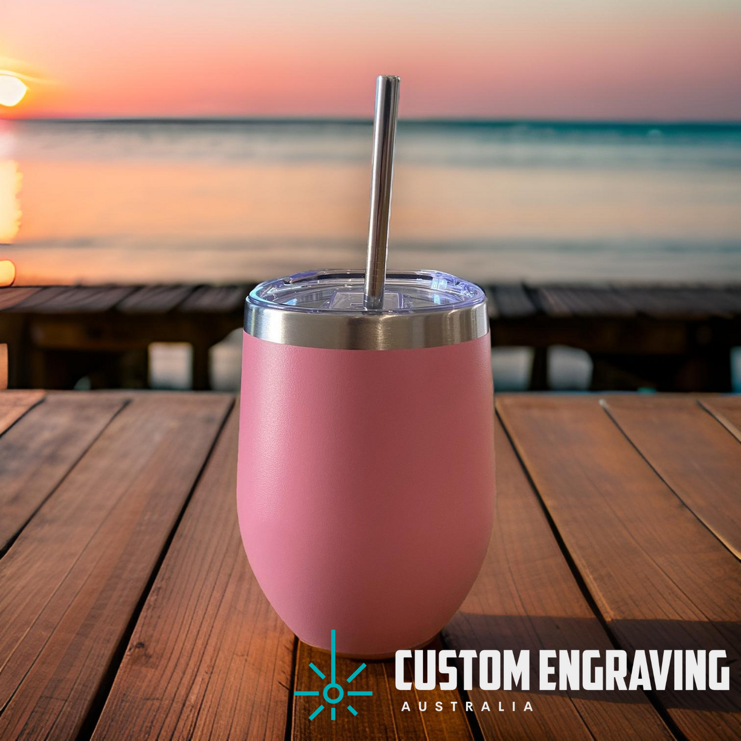 Wine Tumbler - Wine/Drinks - Personalised - 354ml (12oz)