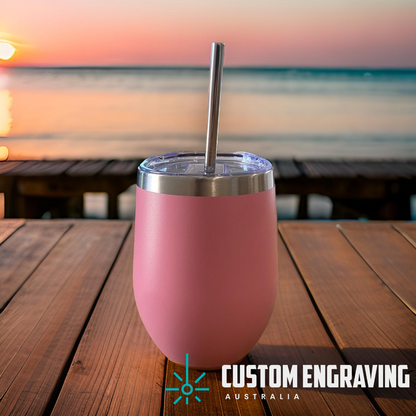 Wine Tumbler - Wine/Drinks - Personalised - 354ml (12oz)