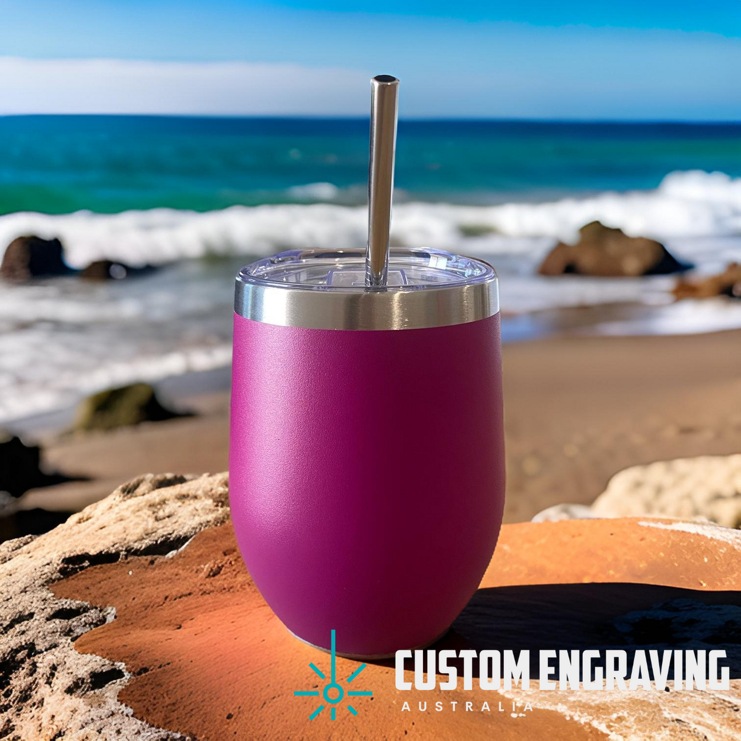 Wine Tumbler - Wine/Drinks - Personalised - 354ml (12oz)