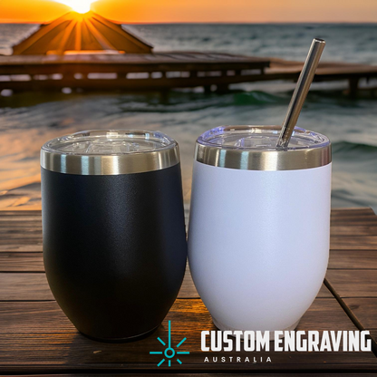 Wine Tumbler - Wine/Drinks - Personalised - 354ml (12oz)