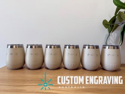 YETI Custom Wedding 10oz (295ml) Wine Tumbler Tumbler - Bride