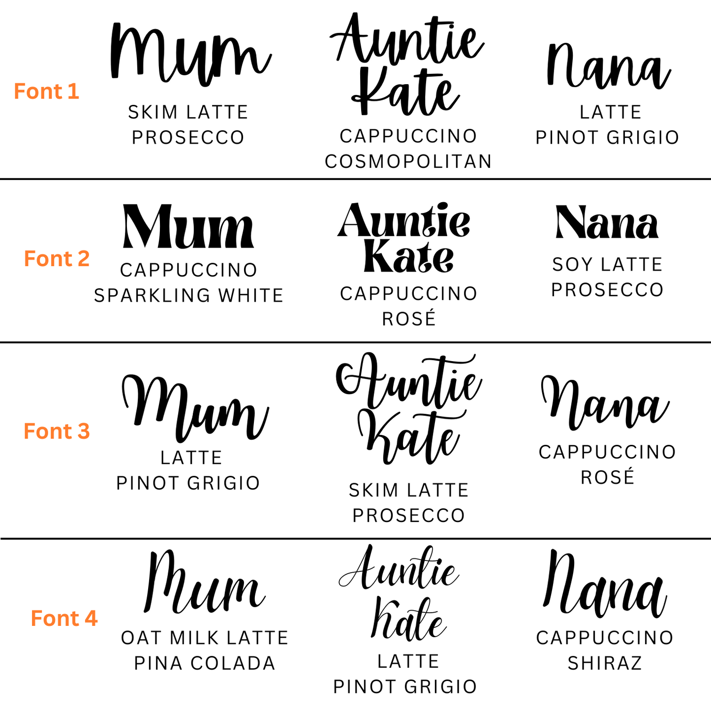 Personalised Wine & Coffee Tumbler - Drinks Order - 354ml (12oz)