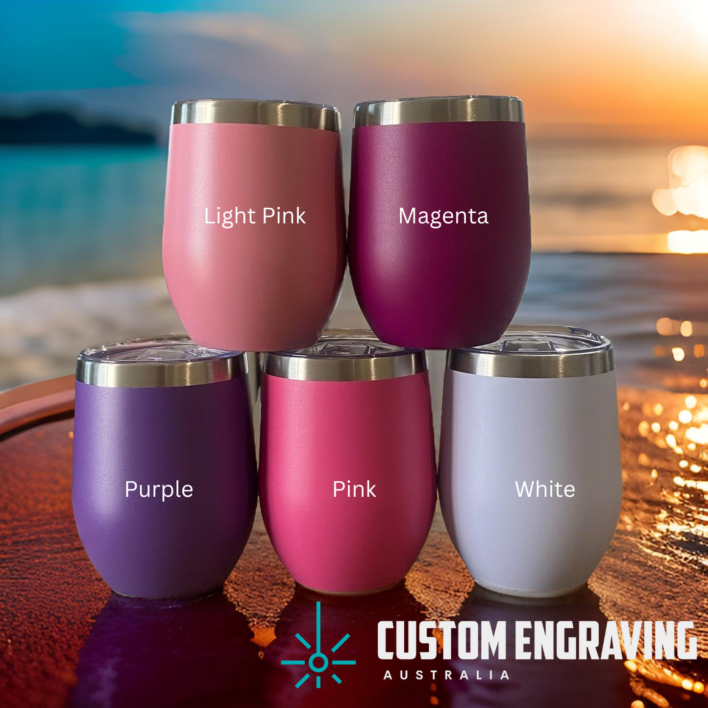 Wine Tumbler - Wine/Drinks - Personalised - 354ml (12oz)
