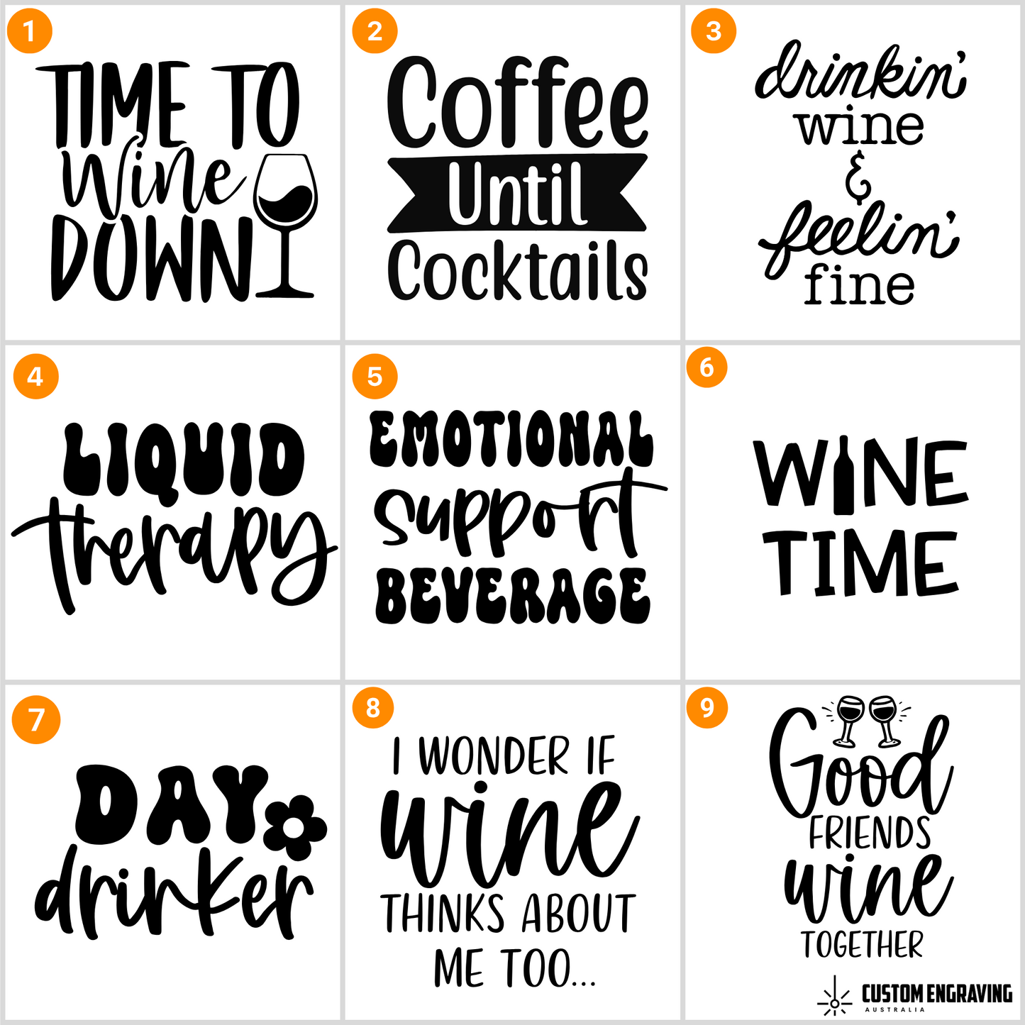 Wine Tumbler - Wine/Drinks - Personalised - 354ml (12oz)