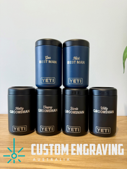 YETI Custom Wedding Stubby Cooler - Groom
