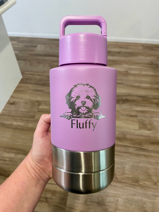 Personalised 3 in 1 Pet Water Bottle